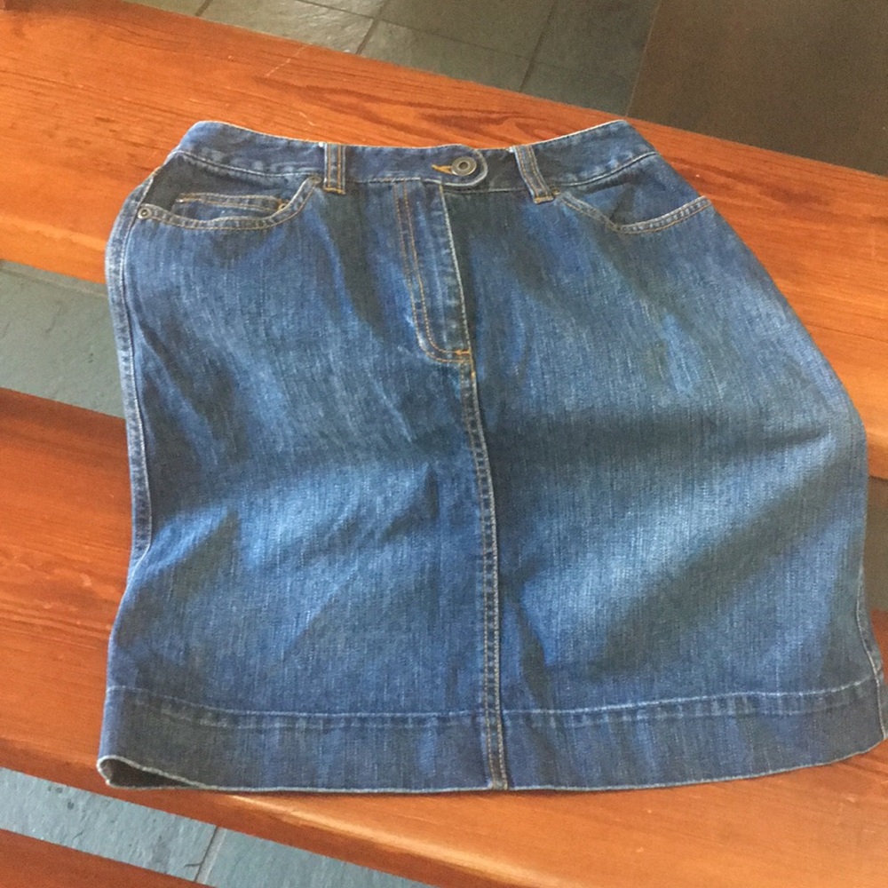 Talbots jean skirt/1